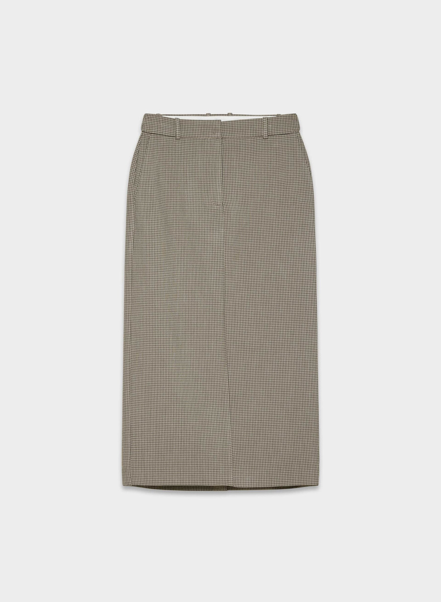 chisel maxi skirt - ressential har check mc br m b