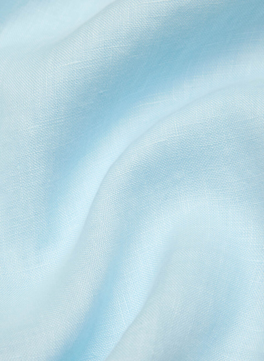 utility linen shirt villa blue