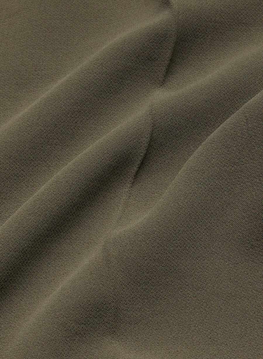 the effortless pant wider - crepette dark olive