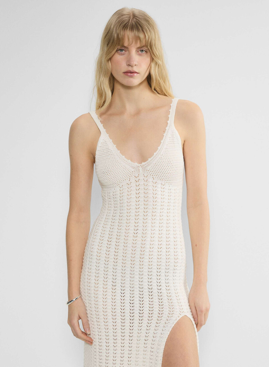 evie midi dress light birch