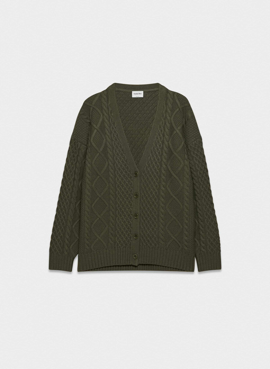peggy cardigan dark olive