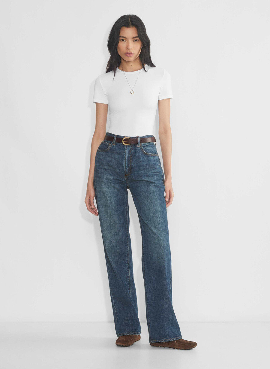 retouch emmer t-shirt bright white