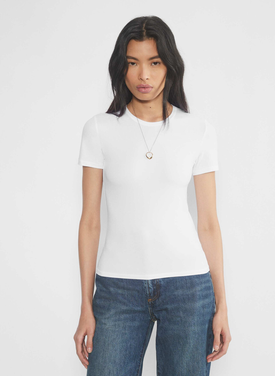 retouch emmer t-shirt bright white