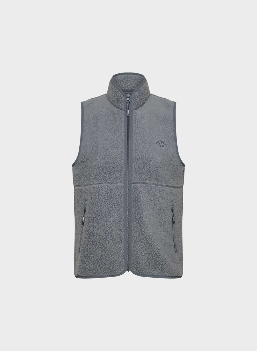 polartec thermal pro mockneck vest vintage navy