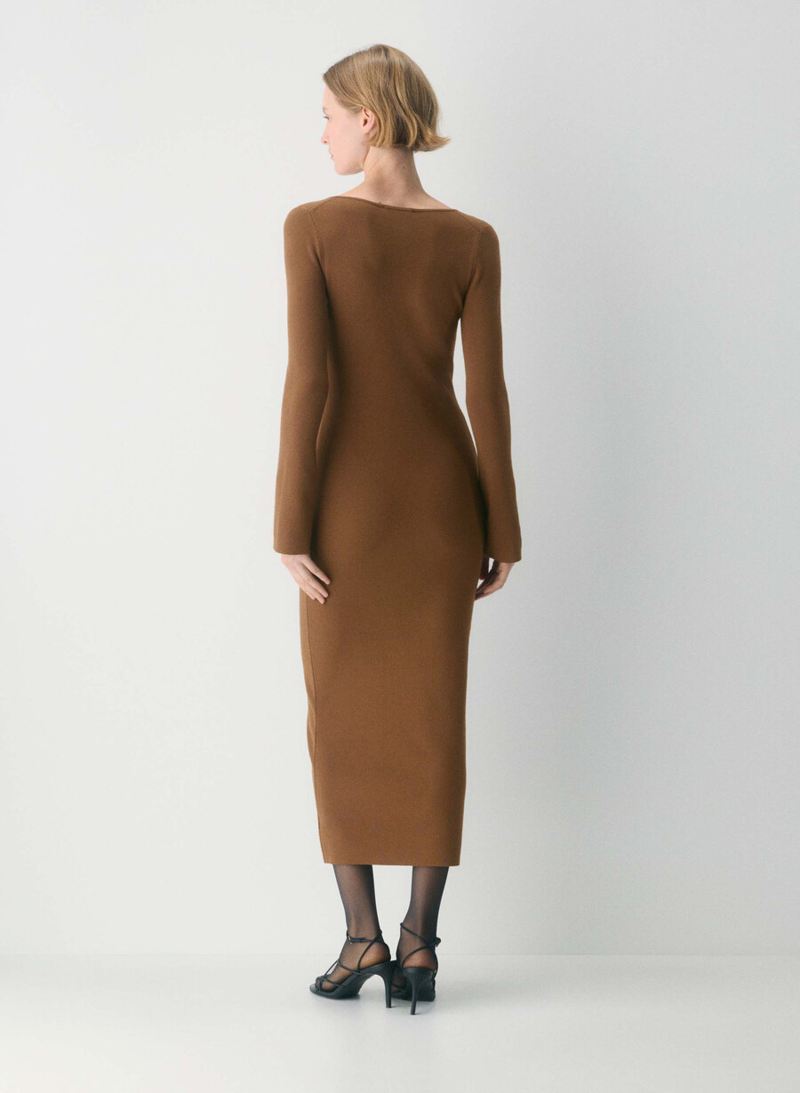 moore dress chocolatier brown