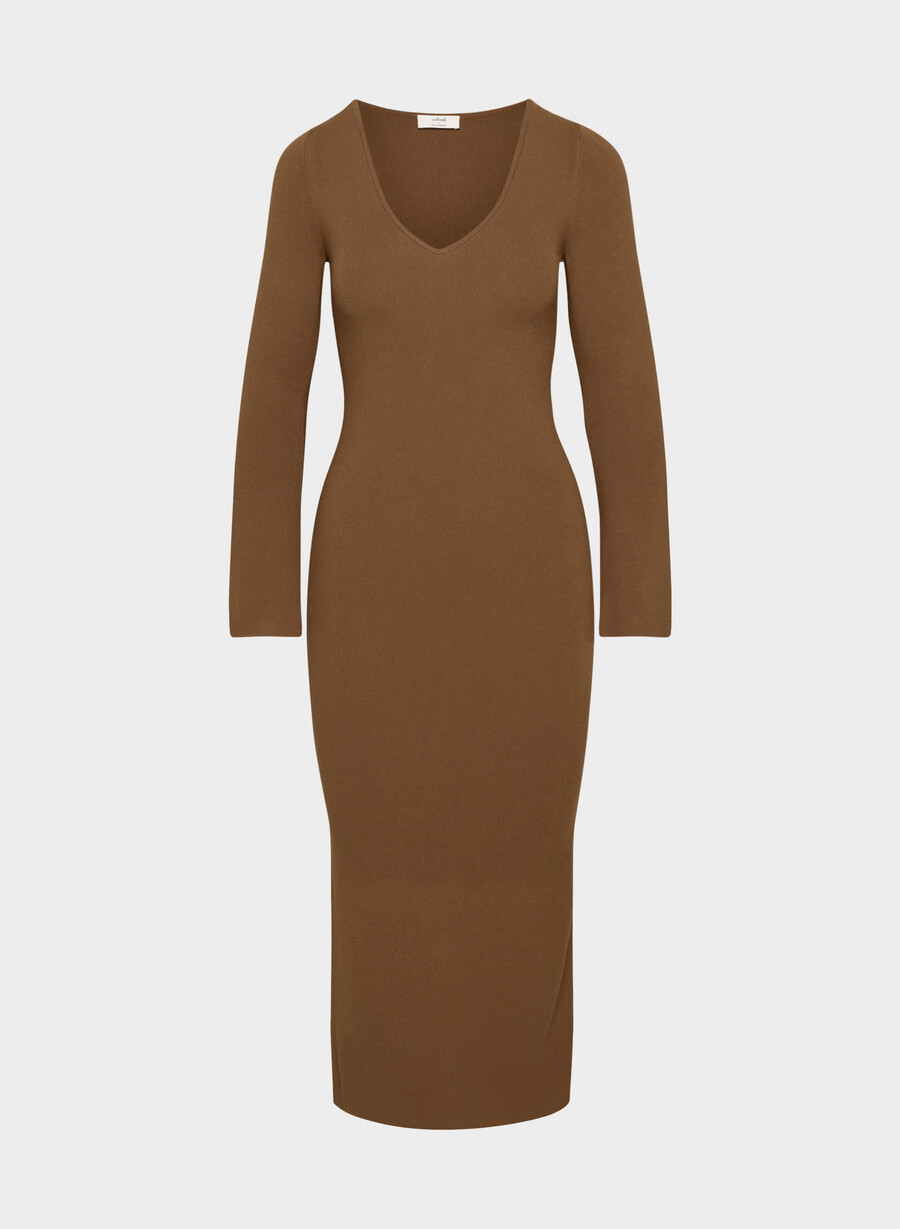 moore dress chocolatier brown