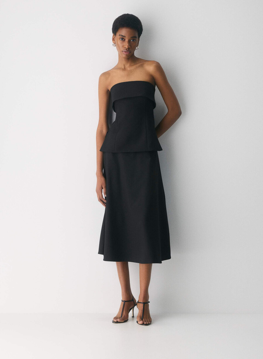element tube top - ressential black