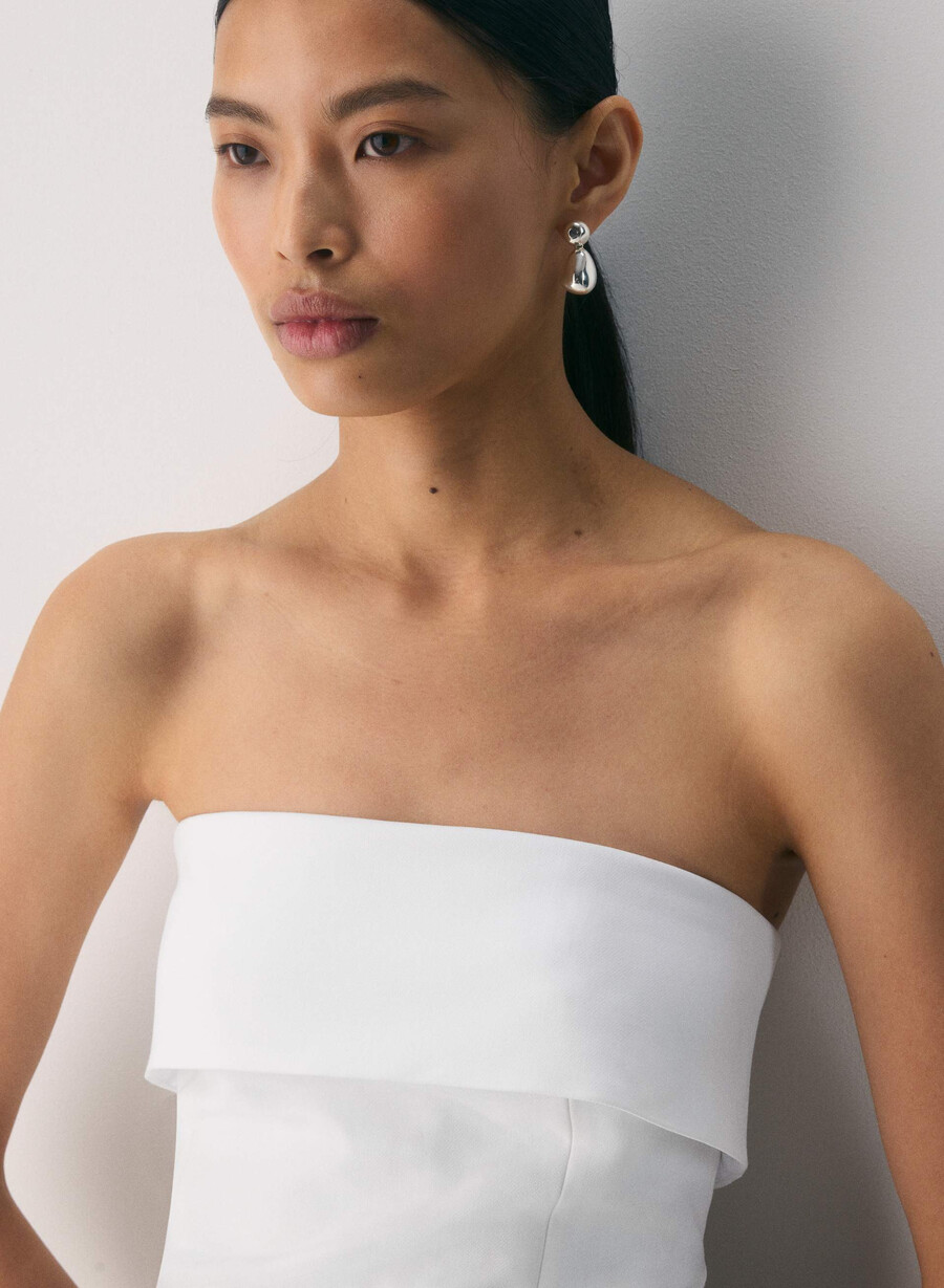 element tube top - ressential white