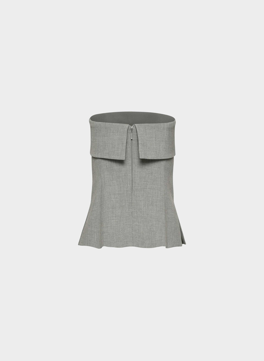 element tube top - ressential heather dark grey