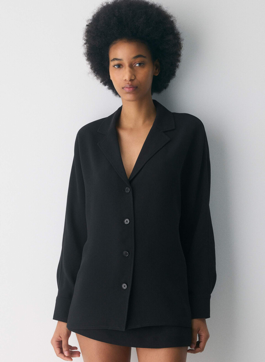 freeform shirt - crepette black
