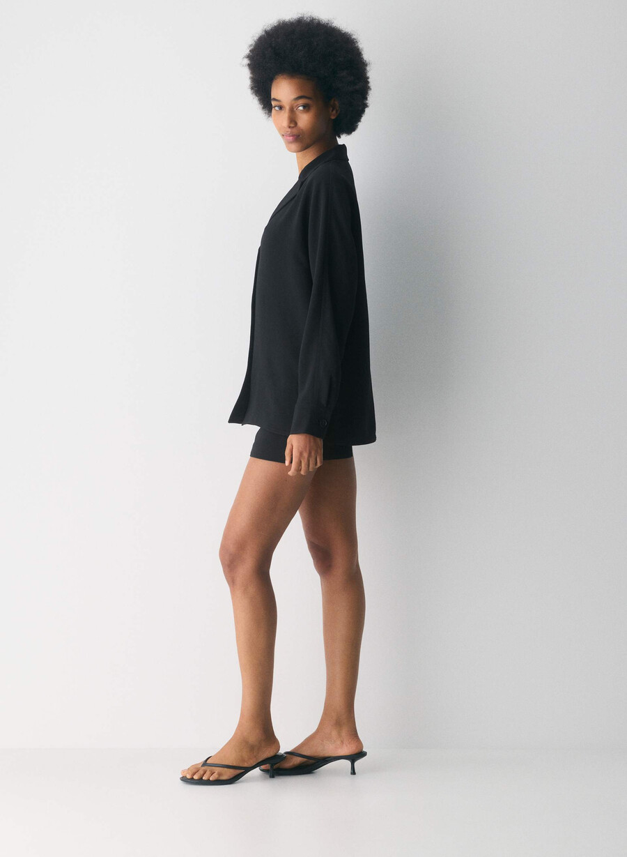 freeform shirt - crepette black