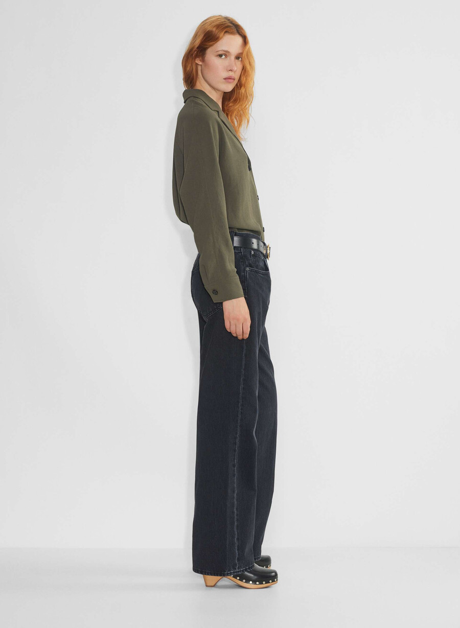 freeform shirt - crepette dark olive