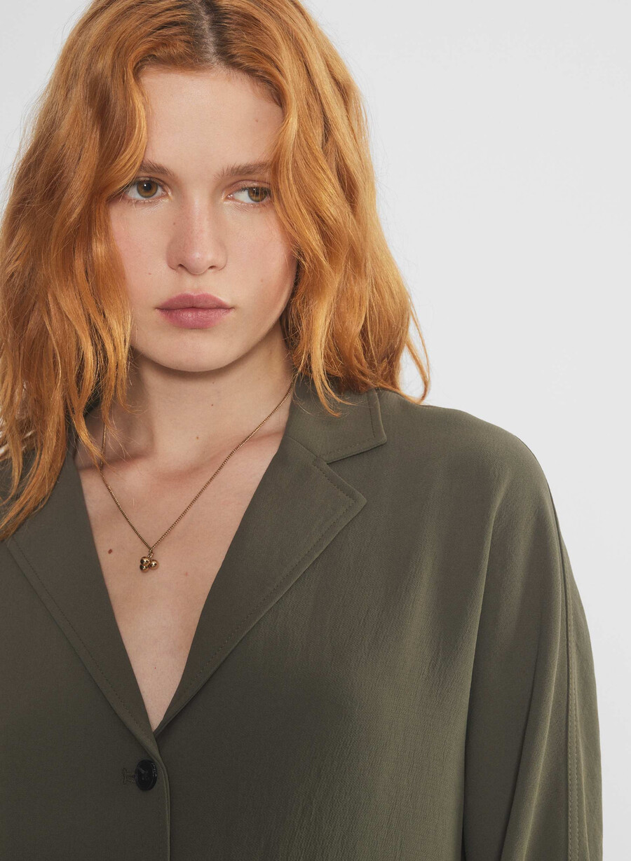 freeform shirt - crepette dark olive