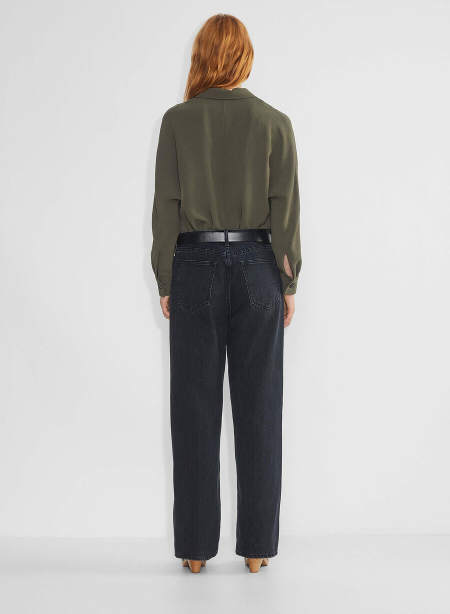 freeform shirt - crepette dark olive