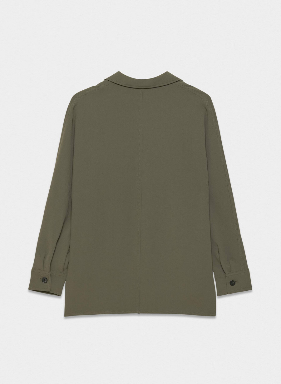 freeform shirt - crepette dark olive