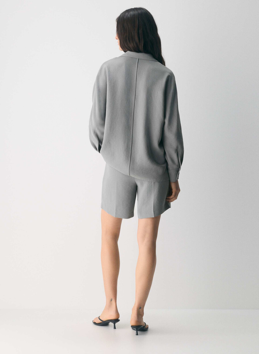freeform shirt - crepette riverstone grey
