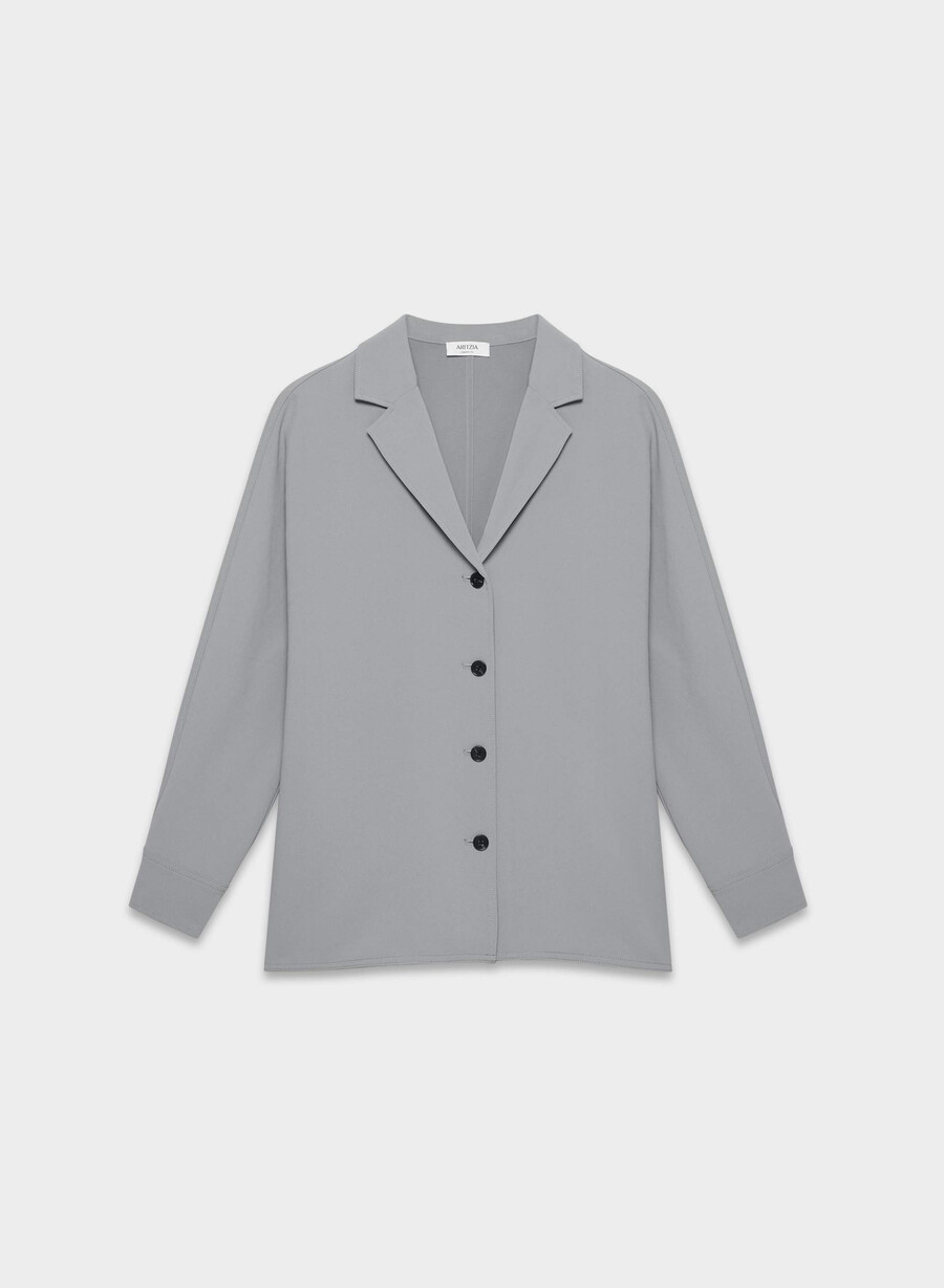 freeform shirt - crepette riverstone grey