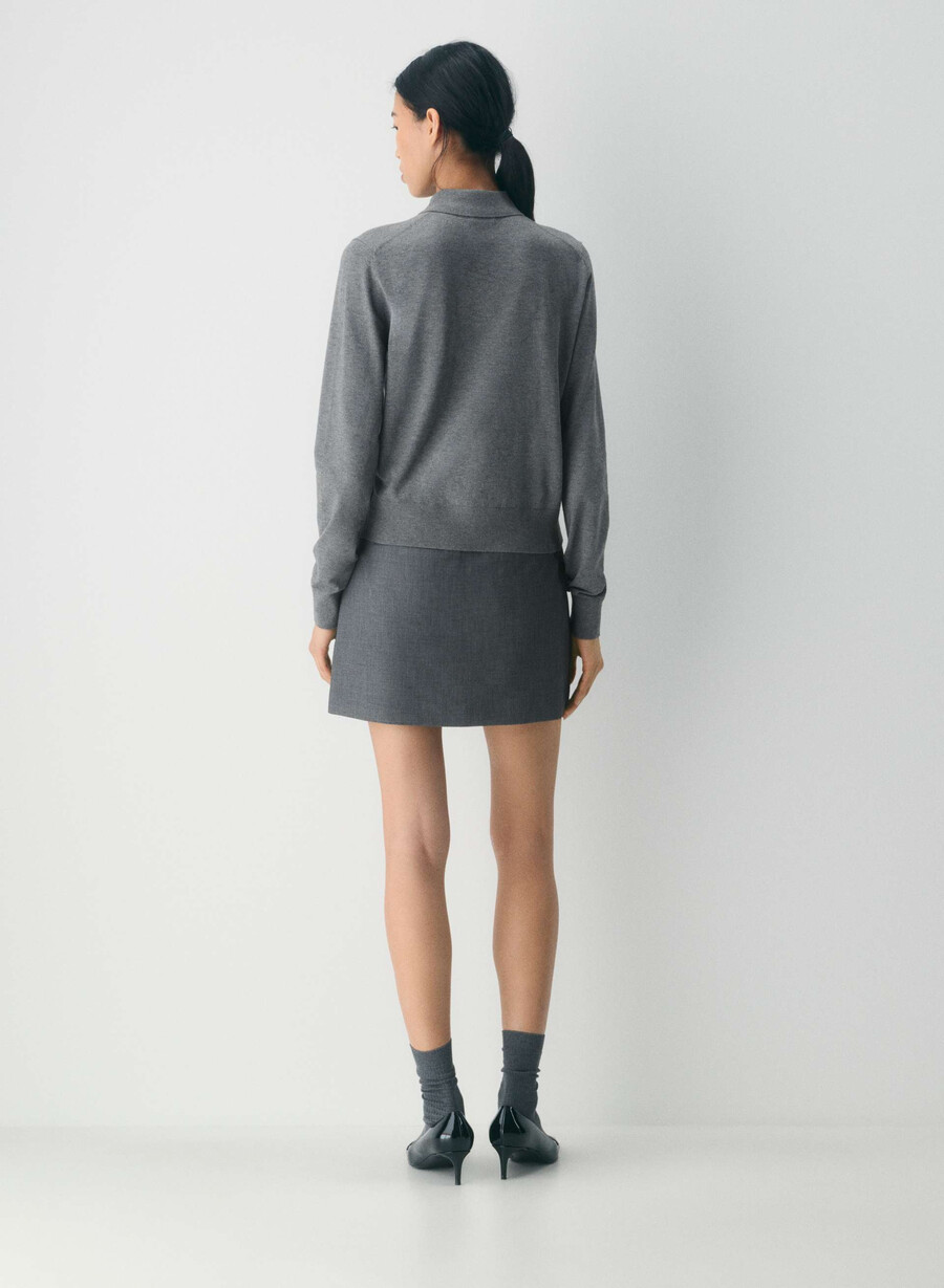 chisel skirt - ressential heather charcoal