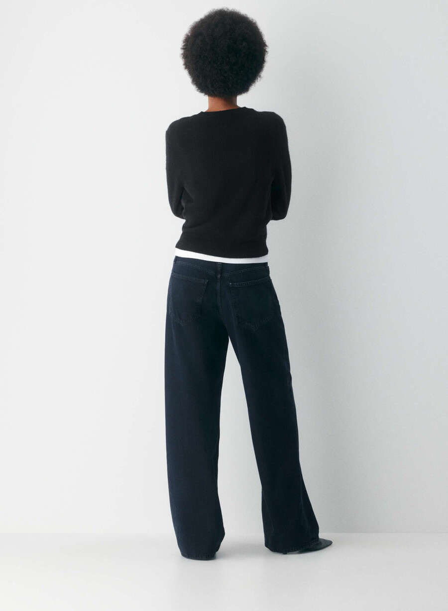 agolde low-slung baggy jean crushed