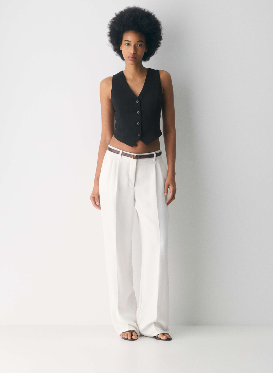 pacino vest - crepette black