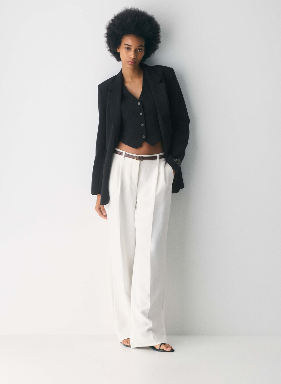 pacino vest - crepette black