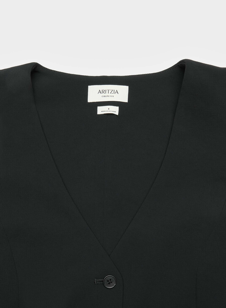 pacino vest - crepette black