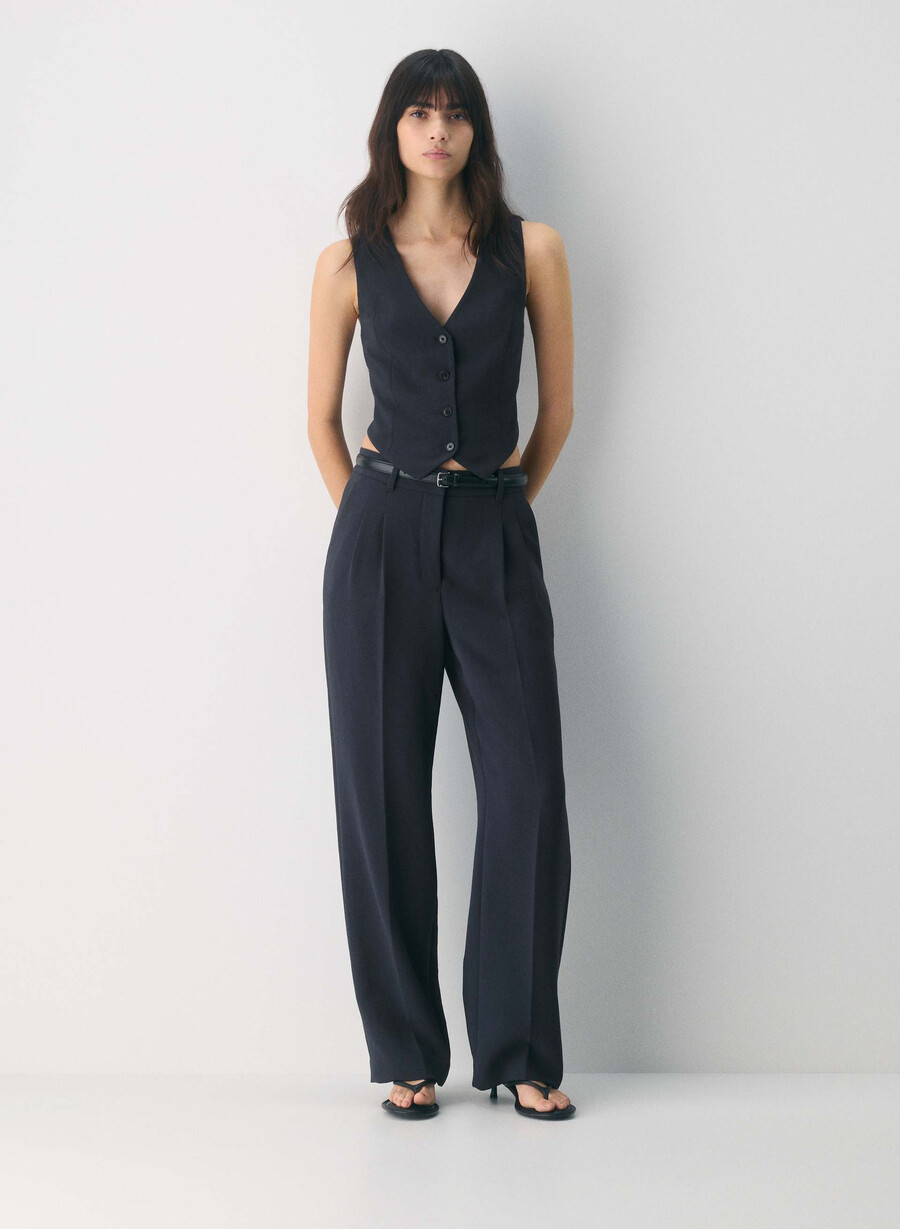 pacino vest - crepette dark night navy