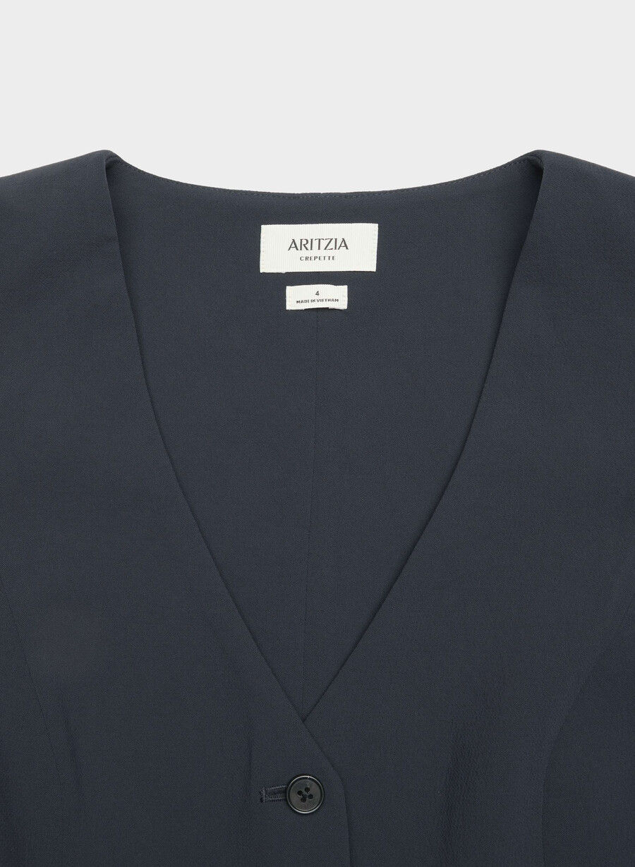 pacino vest - crepette dark night navy