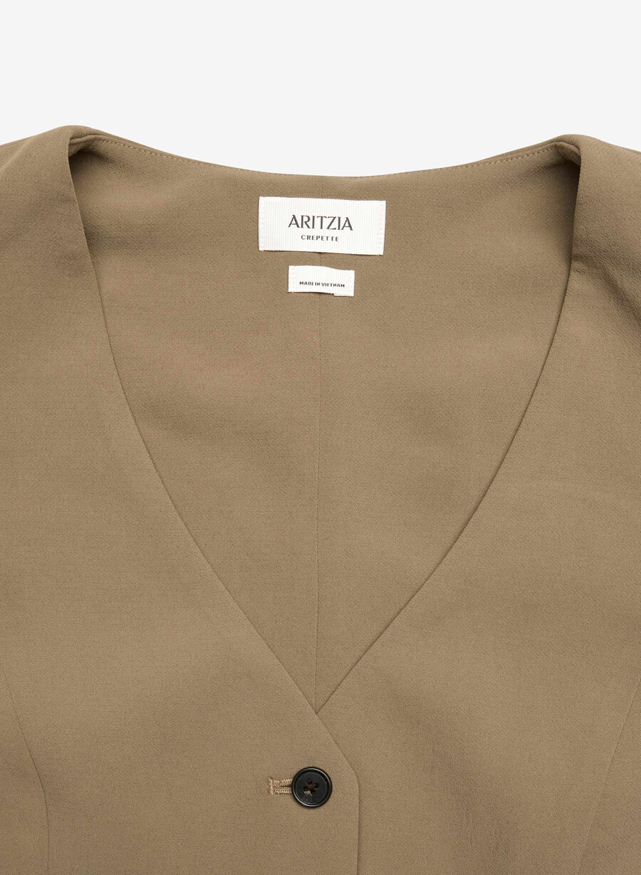 pacino vest - crepette folio brown