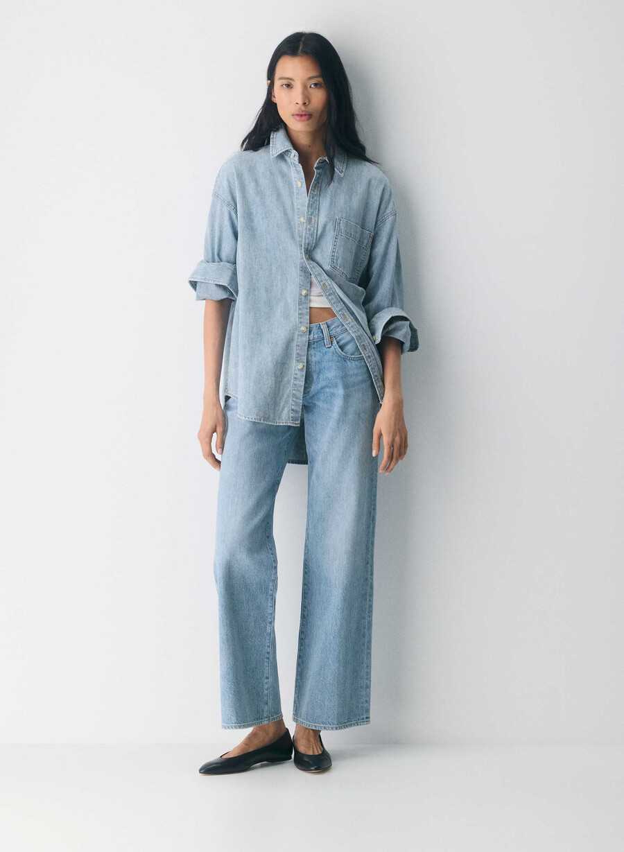 denim forum the 80s comfy denim shirt 7 yrs pctr ths bleu