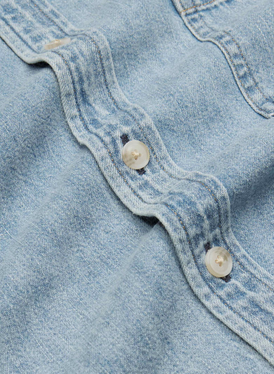 denim forum the 80s comfy denim shirt 7 yrs pctr ths bleu