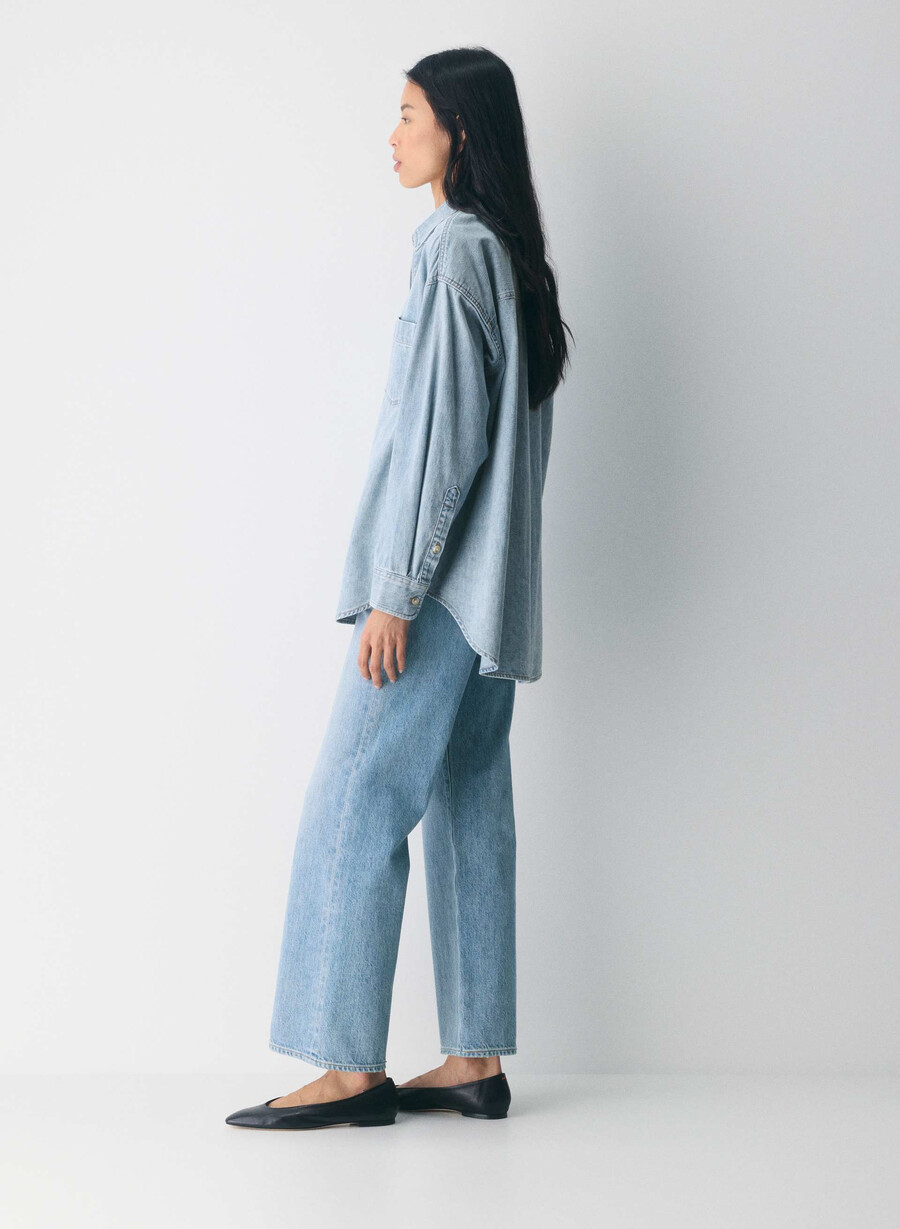 denim forum the 80s comfy denim shirt 7 yrs pctr ths bleu