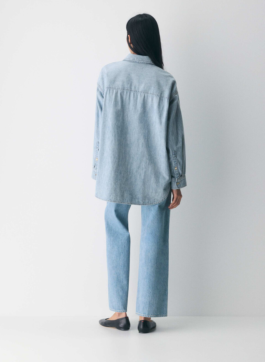 denim forum the 80s comfy denim shirt 7 yrs pctr ths bleu