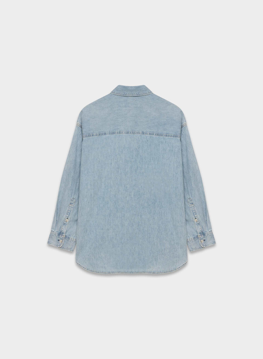 denim forum the 80s comfy denim shirt 7 yrs pctr ths bleu