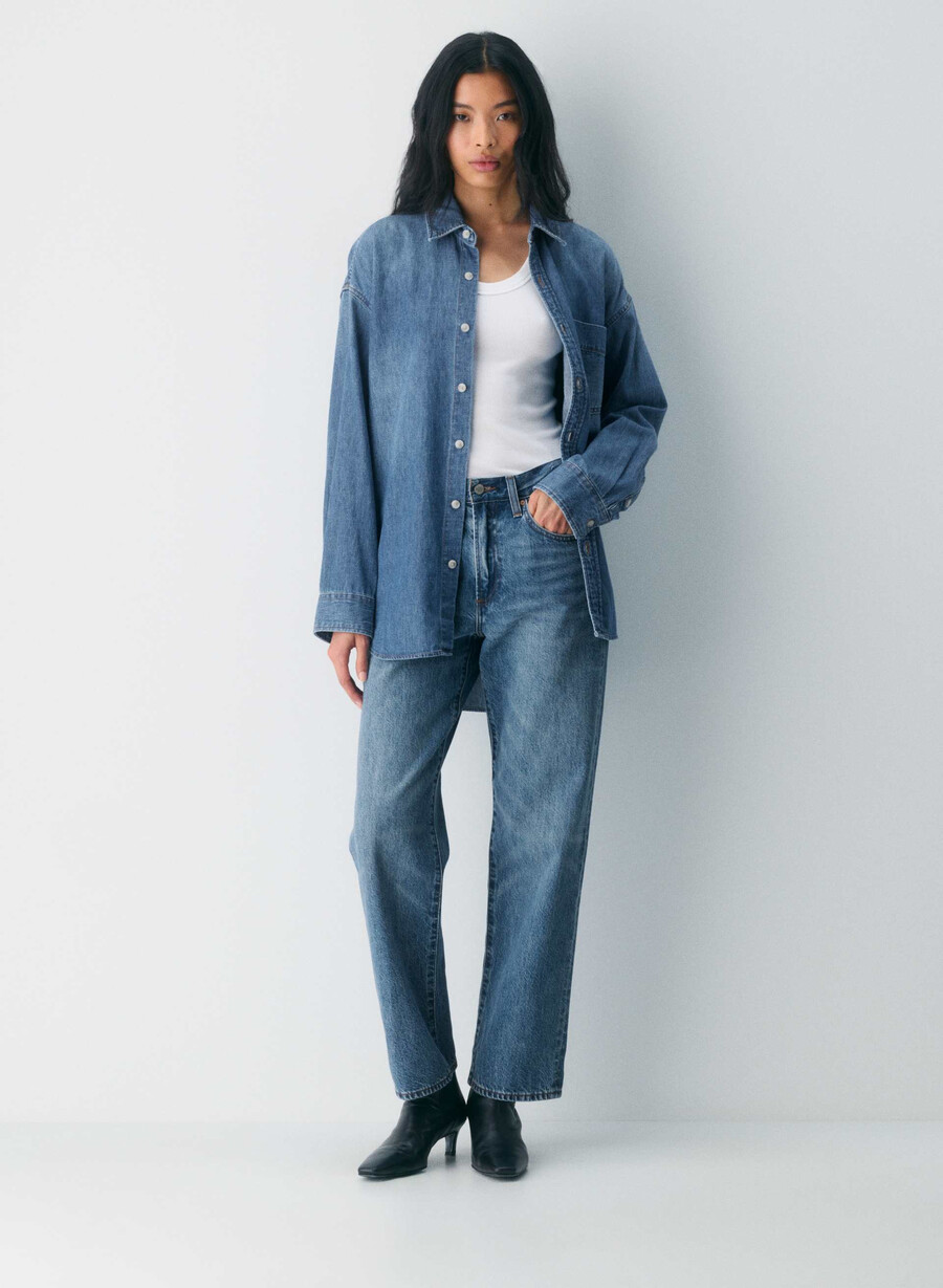 denim forum the 80s comfy denim shirt 5 yrs kiss n tell bl