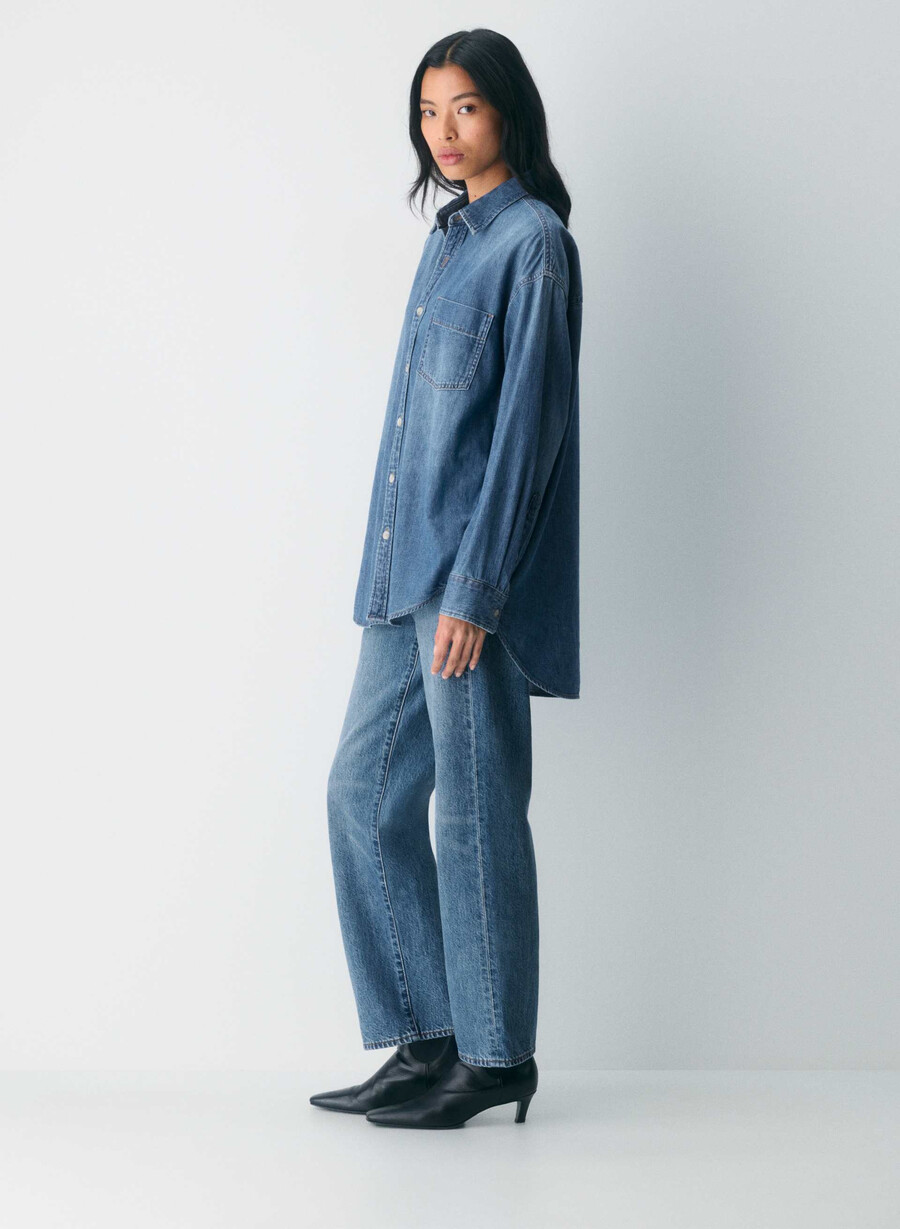 denim forum the 80s comfy denim shirt 5 yrs kiss n tell bl