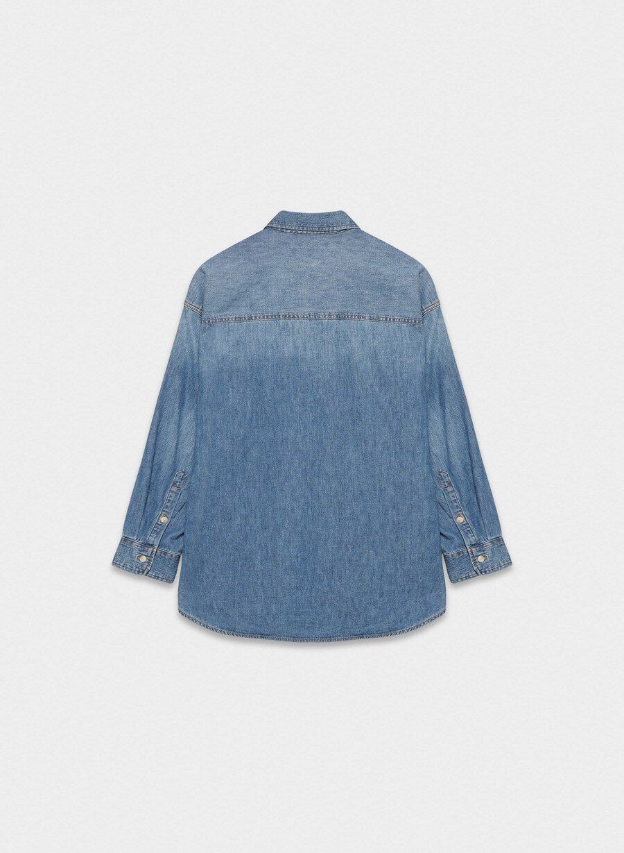 denim forum the 80s comfy denim shirt 5 yrs kiss n tell bl