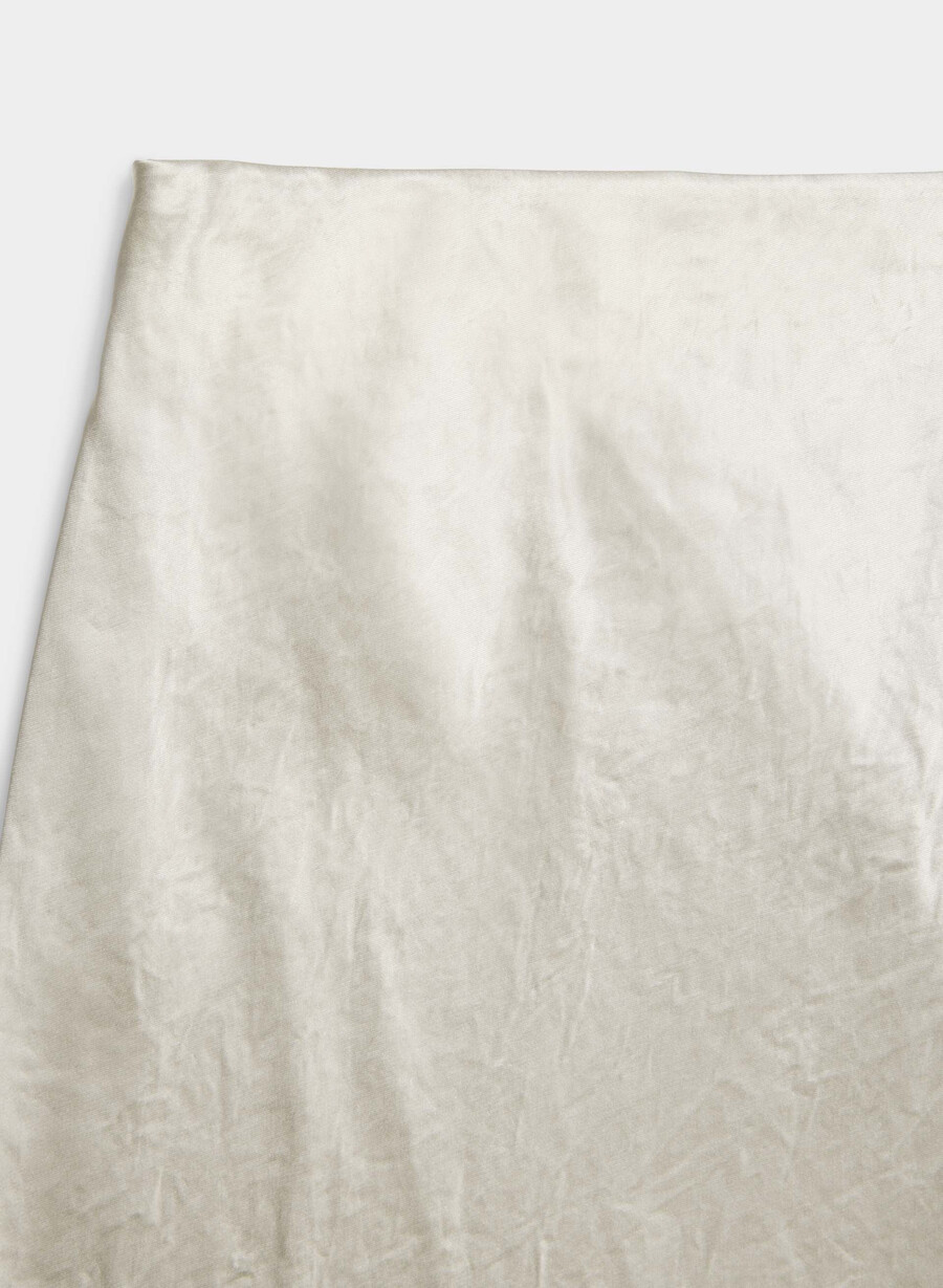slip satin midi skirt light birch