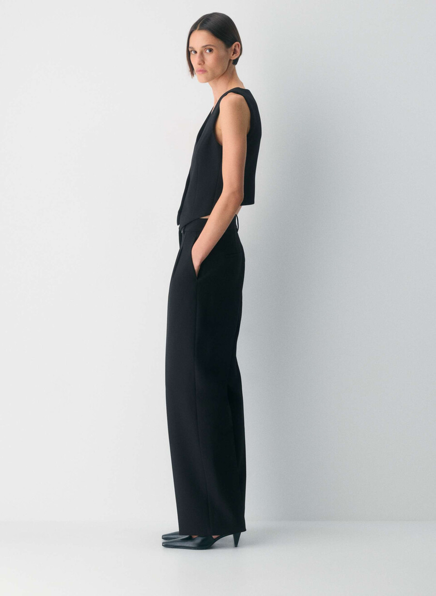 deniro vest - ressential black