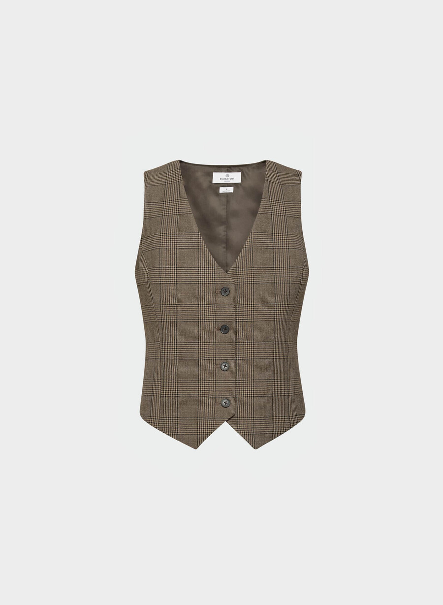 deniro vest - ressential tyson chk browntaup