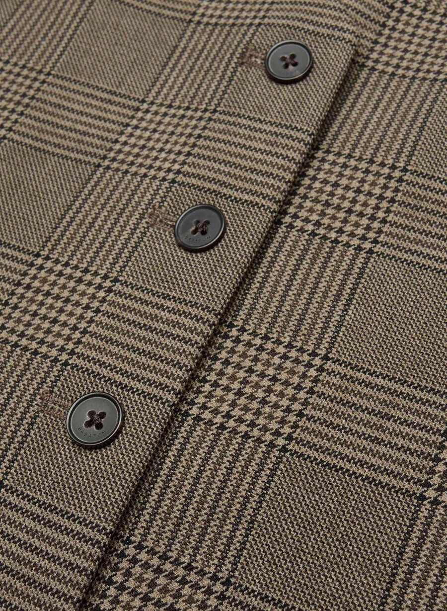 deniro vest - ressential tyson chk browntaup