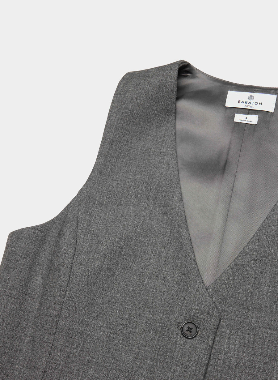 deniro vest - ressential heather charcoal