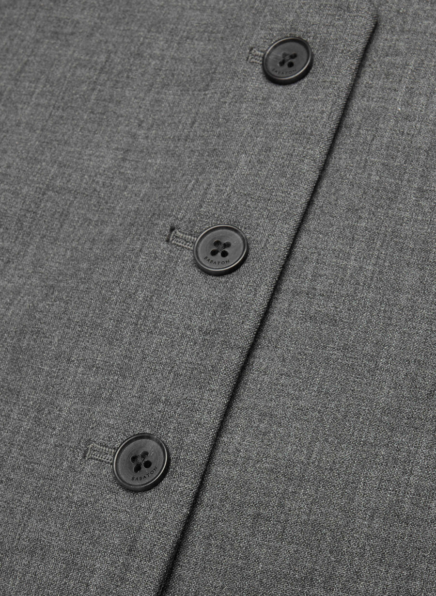 deniro vest - ressential heather charcoal