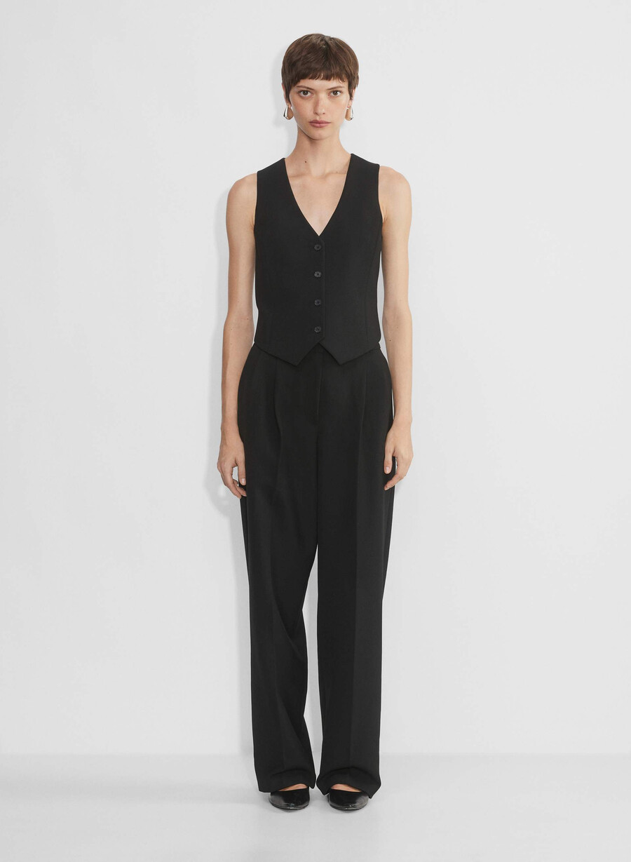 deniro vest - ressential heather charcoal