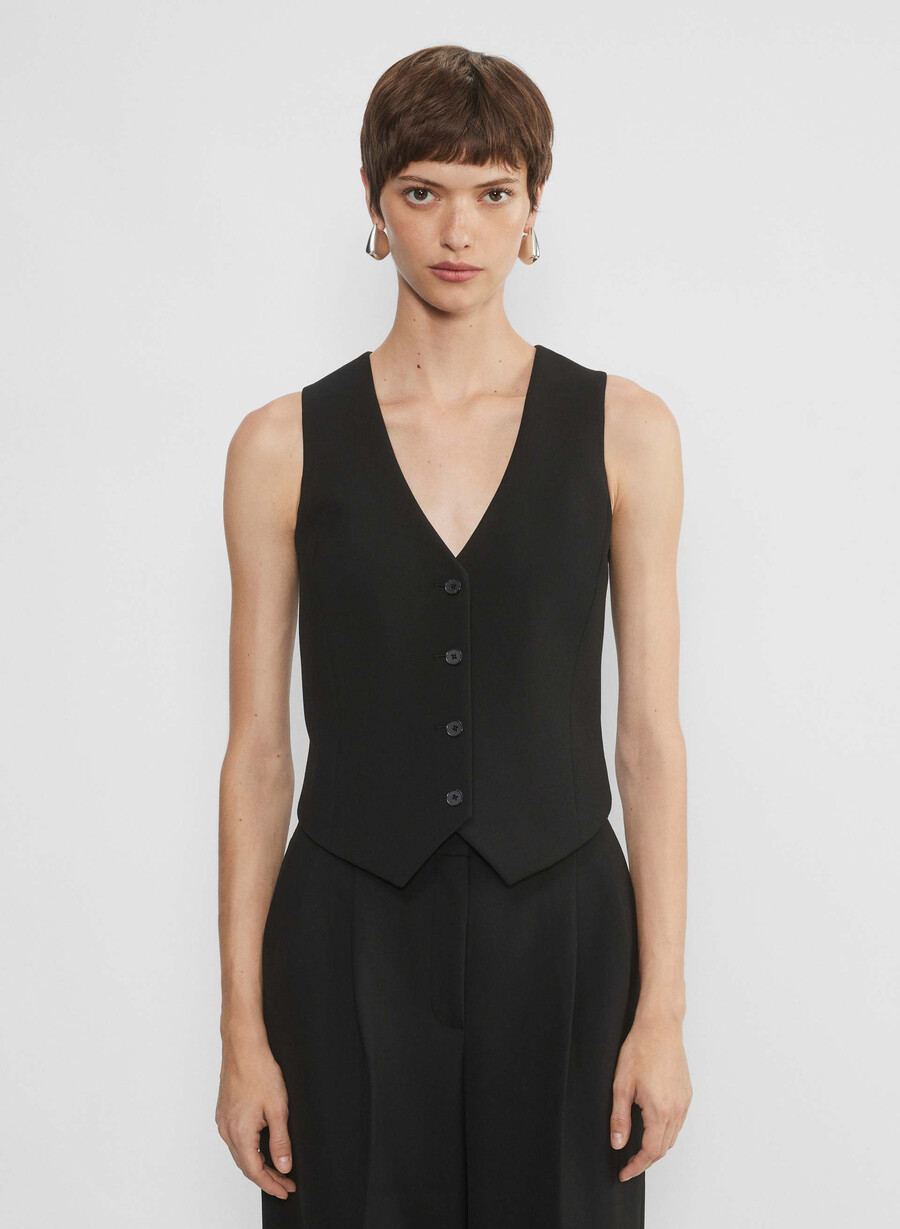 deniro vest - ressential heather charcoal