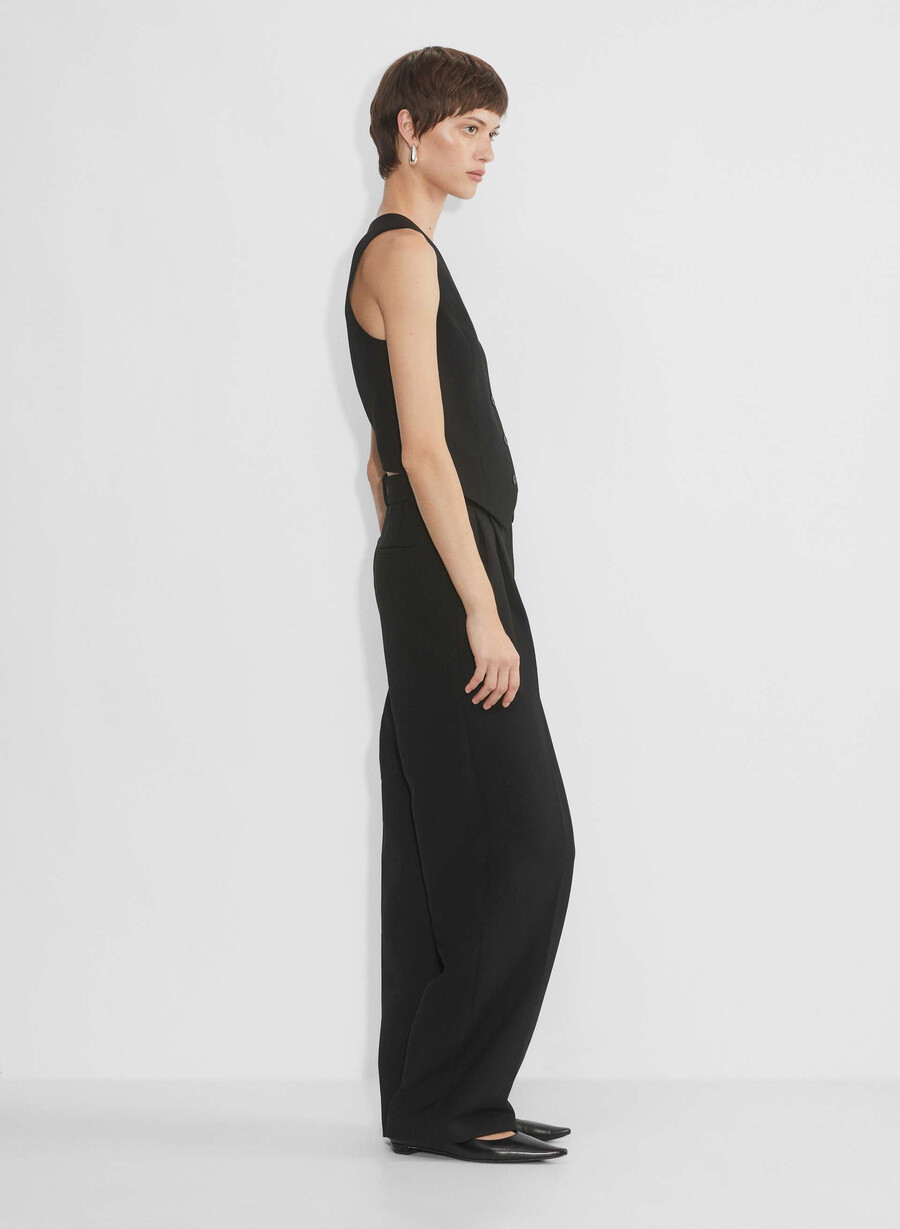 deniro vest - ressential heather charcoal