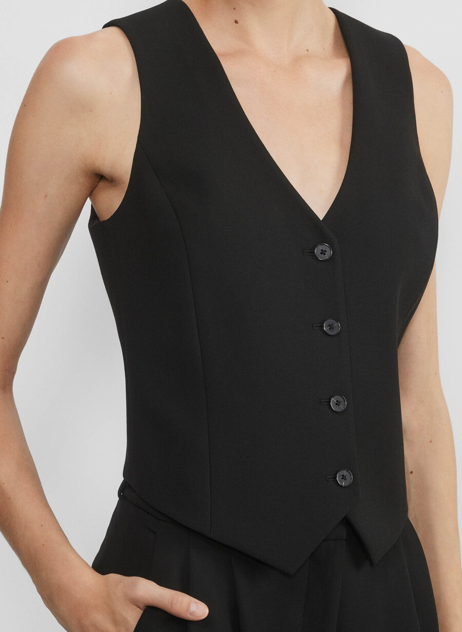 deniro vest - ressential heather charcoal