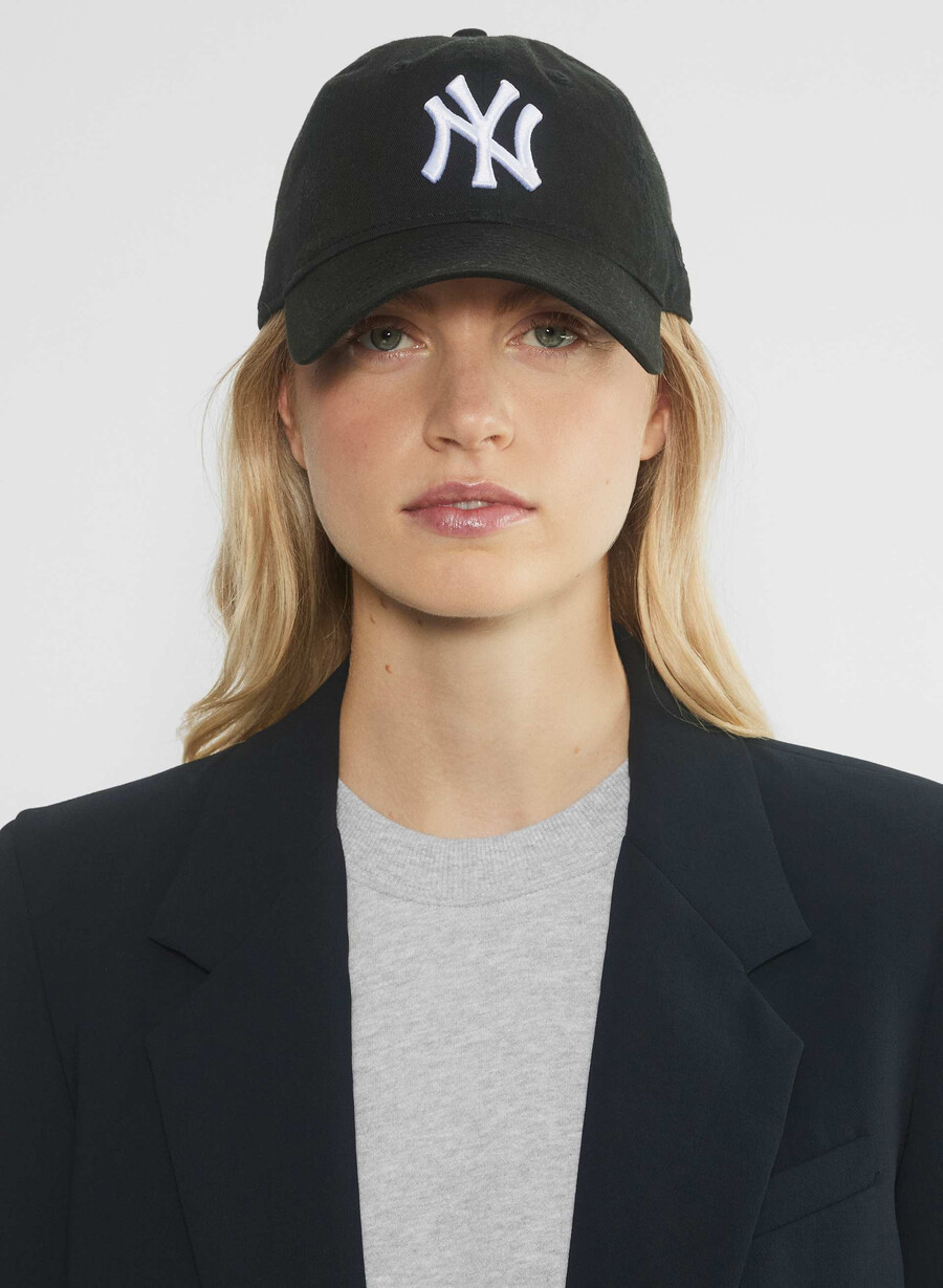new era new york yankees 9twenty hat washed blk wh