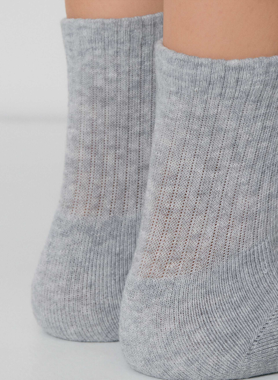 best-ever ankle sock 5-pack heather chrome
