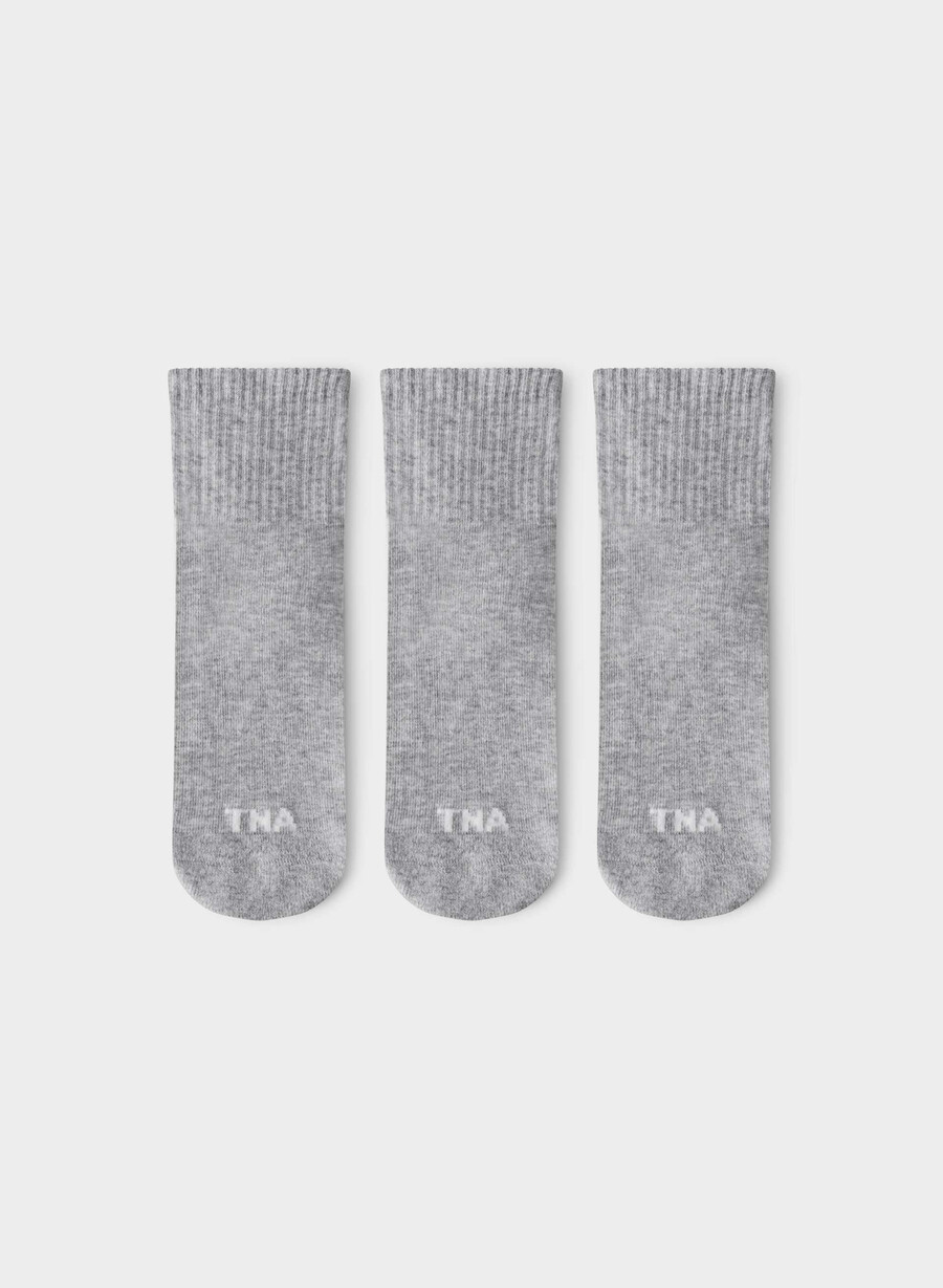 best-ever ankle sock 5-pack heather chrome